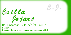 csilla jojart business card